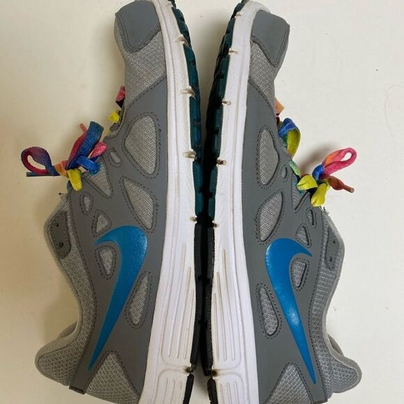 Nike Revolution 2 Women’s Gray/Turquoise Running Shoes - Picture 6 of 8